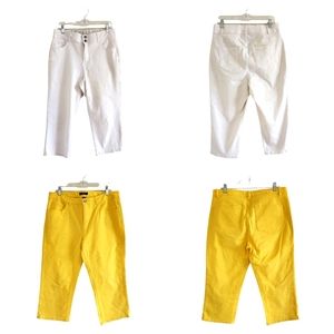 Bundle/Chaps/Lane Bryant Zip Front Women's Capri  Pants Size 14